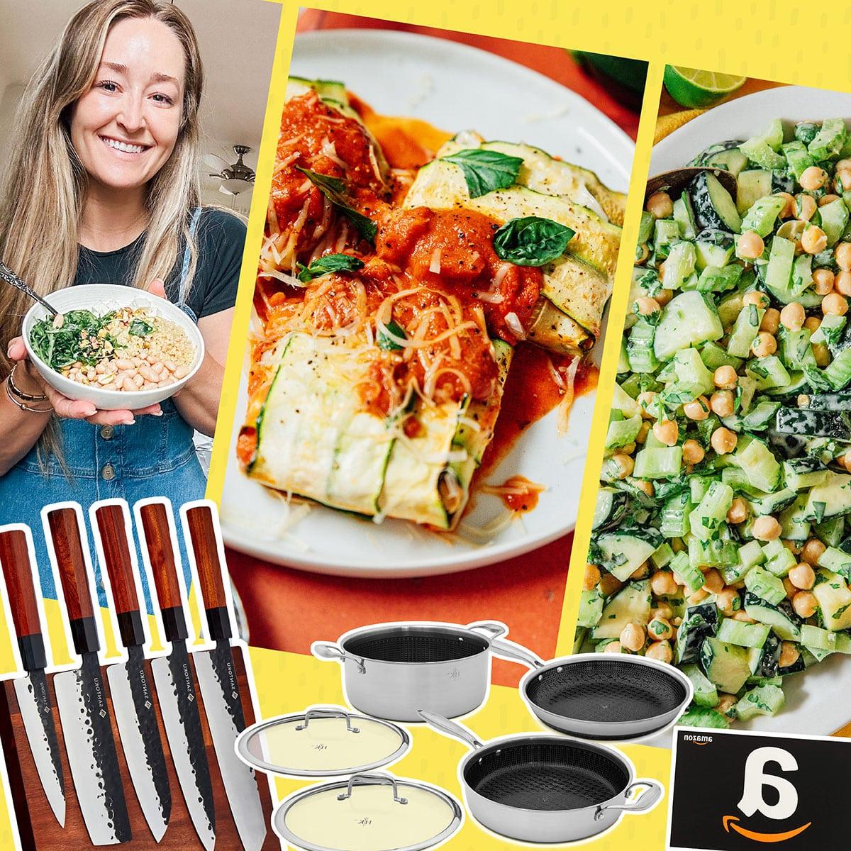 Vegetarische 31-Tage-Herausforderung 2 31-Tage Challenge Collage mit verschiedenen vegetarischen Gerichten.