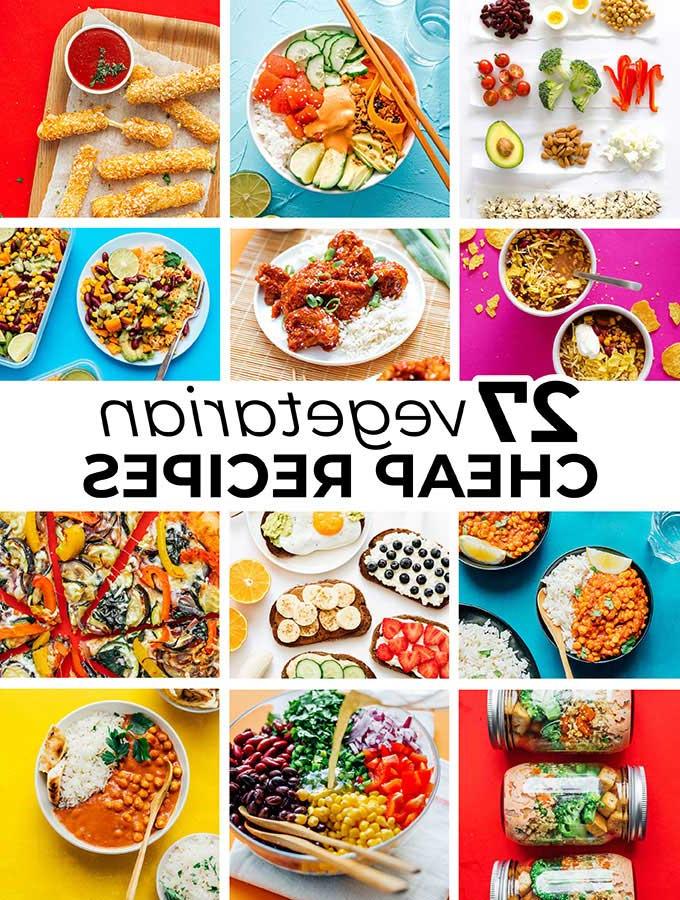 Zusammenstellung günstiger vegetarischer Rezepte