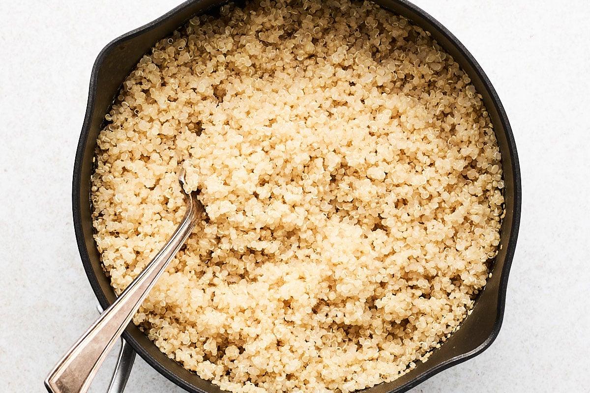 Quinoa auflockern