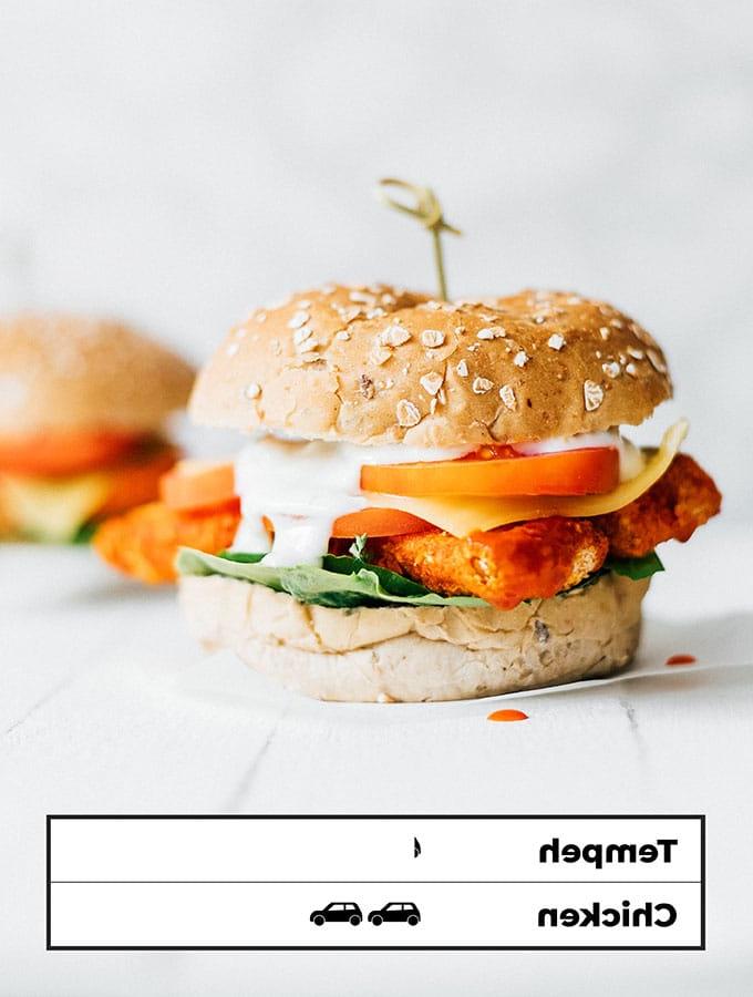 13 Rezepte zur Reduzierung deines CO2-Fußabdrucks 15 CO2-Fußabdruck von Tempeh Sandwich