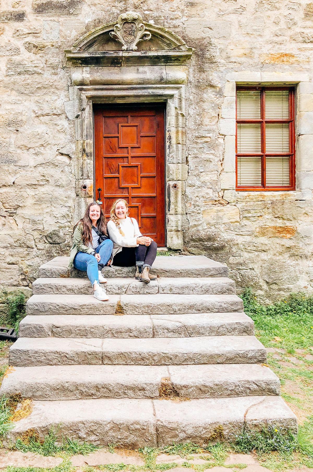 Ein Sassenach in Schottland 25 Eine Szene aus der Outlander-Tour an einem Drehort