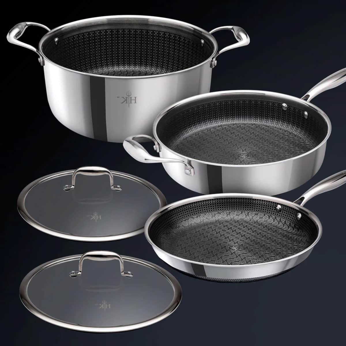 Vegetarische 31-Tage-Herausforderung 4 Hochwertiges Keramik-Hybrid-Kochgeschirr-Set.