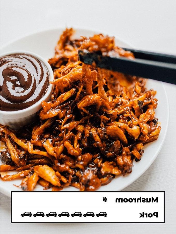 13 Rezepte zur Reduzierung deines CO2-Fußabdrucks 5 CO2-Fußabdruck von Pulled Mushrooms