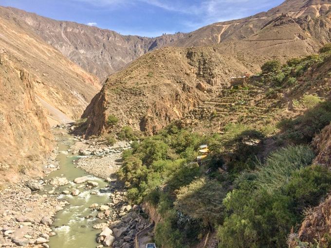 Arequipa und Colca Canyon, Peru 7 Colca Canyon, Peru – Flussblick