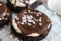 Festive Chocolate Peppermint Bark Cookies