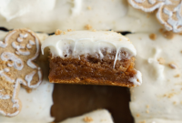 Easy Gingerbread Swirl Blondies