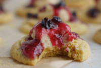 Maple Butter Kissed Blueberry Cornbread Cookies