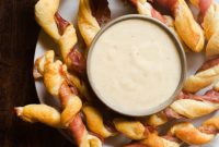 Gourmet Prosciutto Twists with Rich Gouda Dip