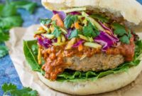 Zesty Thai Turkey Burgers