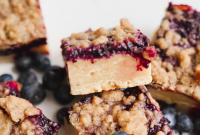 Golden Blueberry Crunch Bars