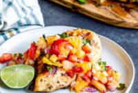 Zesty Cilantro-Lime Grilled Chicken with Sweet Strawberry Salsa