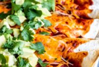 Savory Roasted Cauliflower Vegetarian Enchiladas