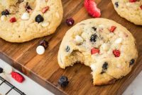 Festive Red White And Blue Cream Cheese Cookies