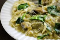 Creamy Slow Cooker Artichoke Mushroom Chicken