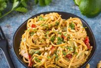 Easy One Pot Spicy Thai Noodles