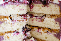 Ultimate Summer Blueberry Cheesecake Cake