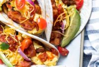 Crispy Potato Breakfast Tacos with Bacon and Egg