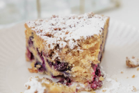 Moist Blueberry Sour Cream Coffee Cake