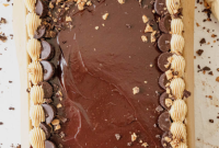No-Fuss Chocolate Peanut Butter Sheet Cake