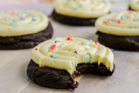 Decadent Chocolate Birthday Cookies, Frosted to Perfection