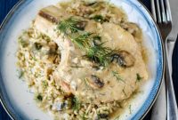 Creamy Slow Cooker Mushroom Pork Chops