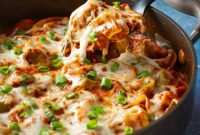 One-Pan Cheesy Tortellini Dinner