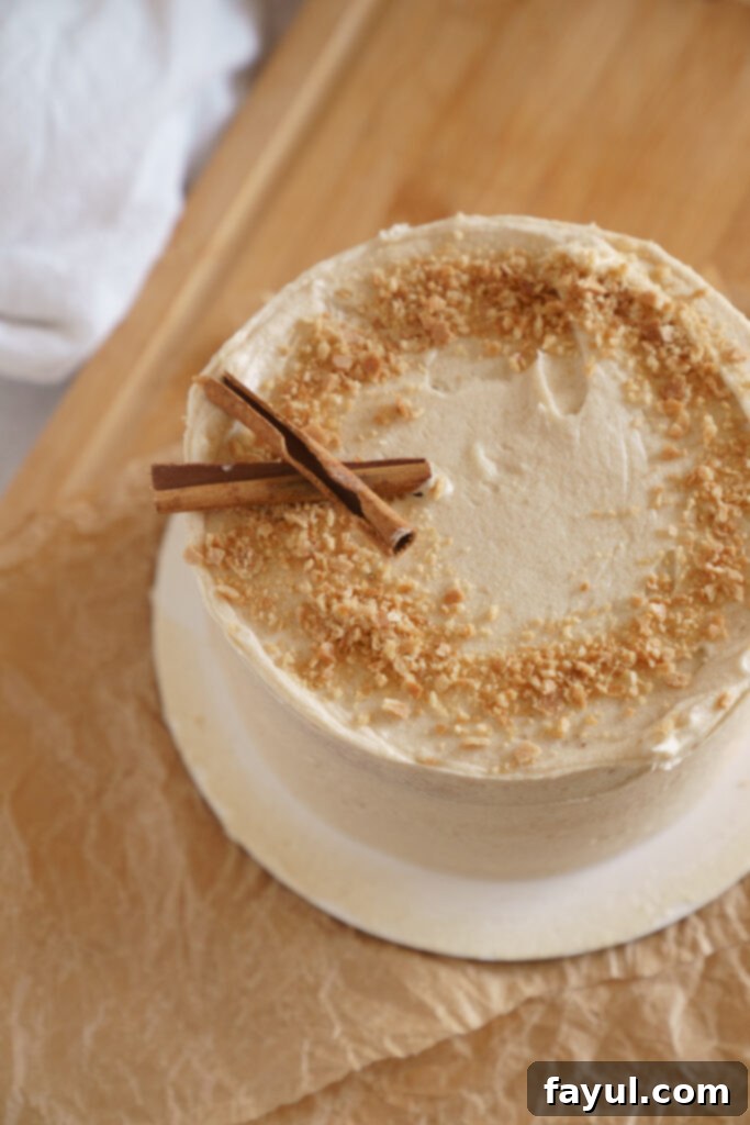 Mini Snickerdoodle Cake with a vibrant cinnamon swirl