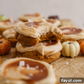 pumpkin caramel cookies