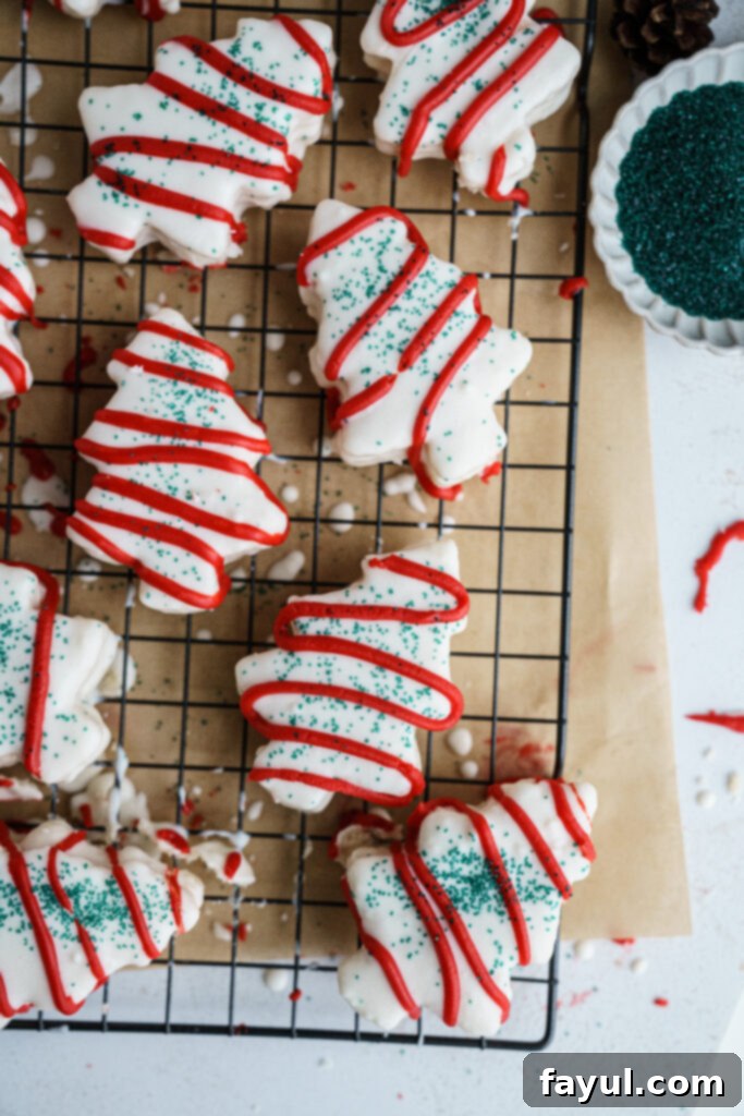 Stacked homemade Little Debbie Christmas Tree Cakes ready to be enjoyed or gifted
