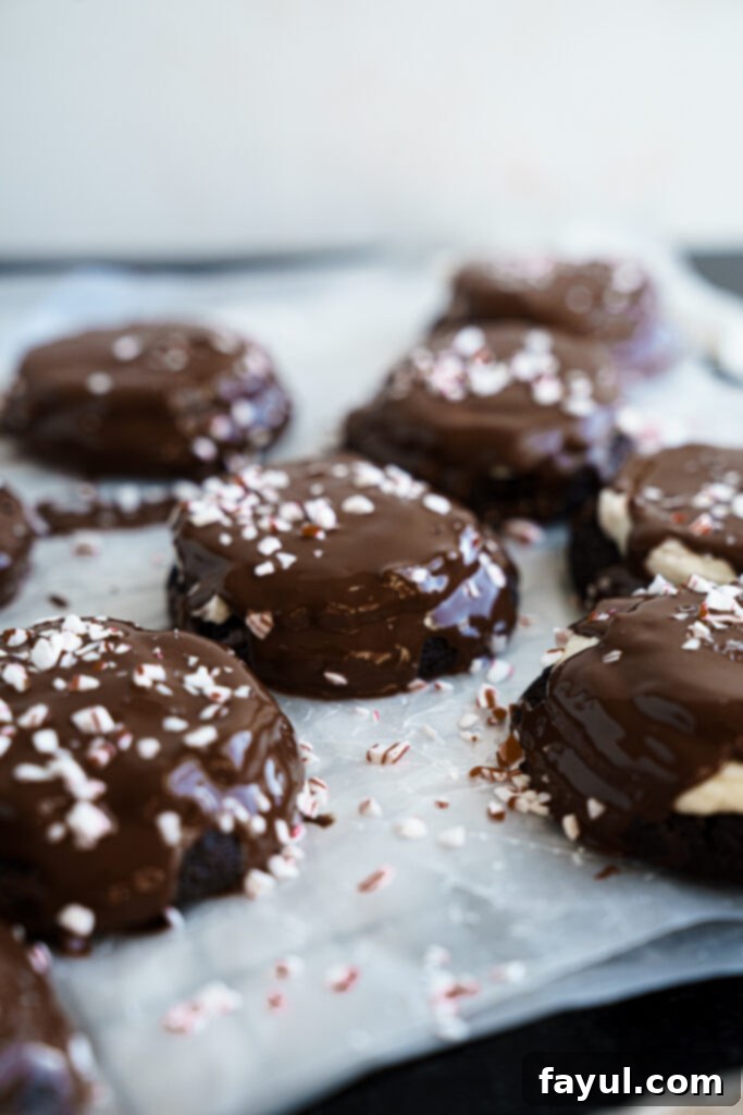 Festive Chocolate Peppermint Bark Cookies 3 Ingredients for peppermint bark cookies