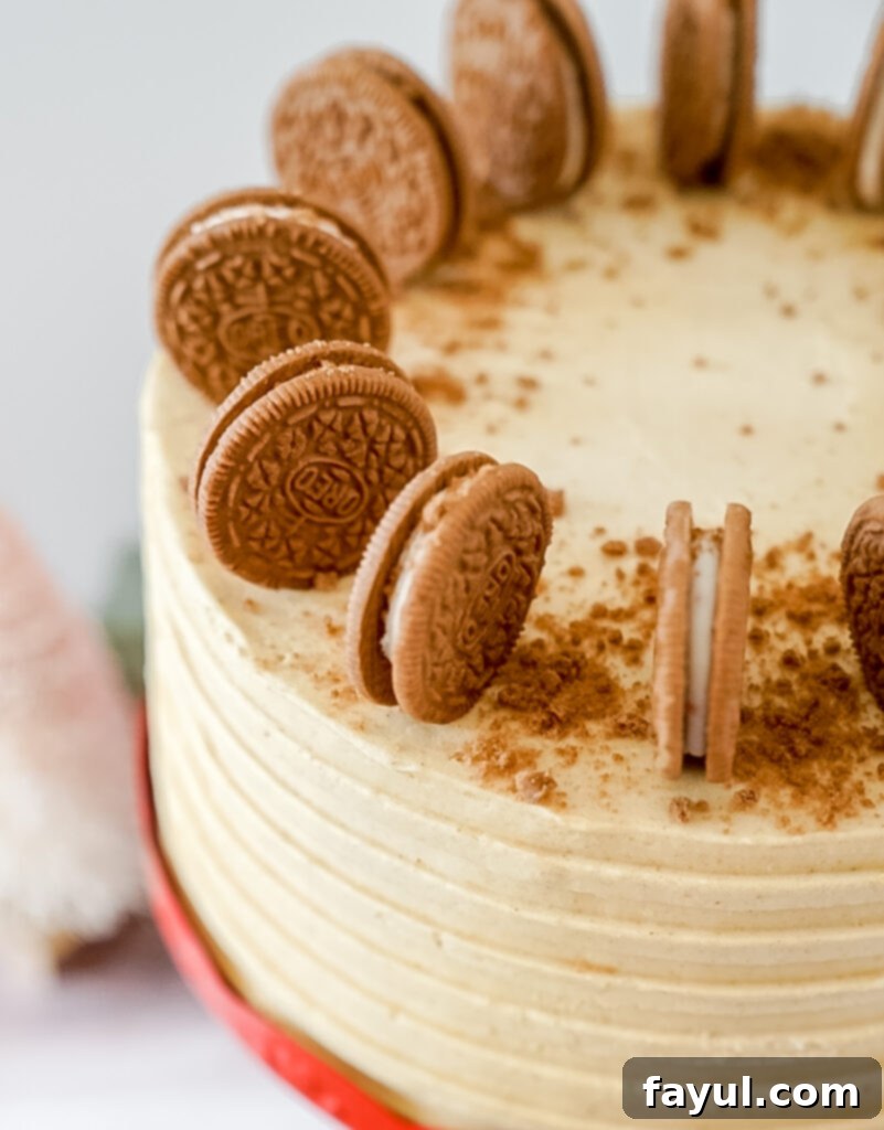 Bowl of freshly mixed gingerbread cake batter, rich in color and ready for baking.