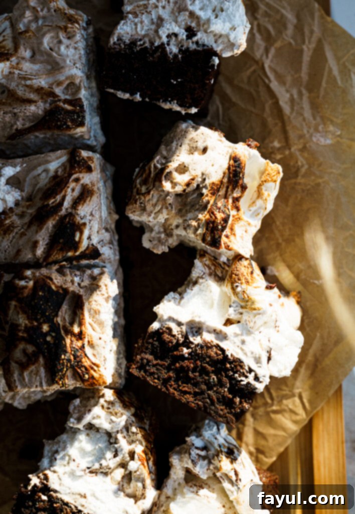 Hot chocolate brownies ready to serve