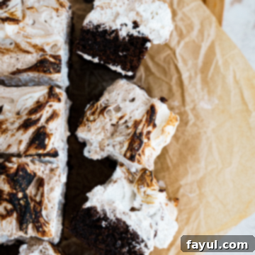 Hot chocolate brownies