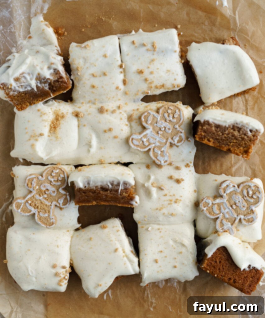 Ingredients for gingerbread cinnamon roll blondies