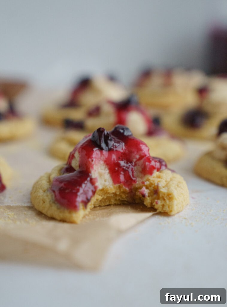 ingredients for blueberry cornbread cookies