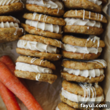 Carrot Cake Cookie Sandwich