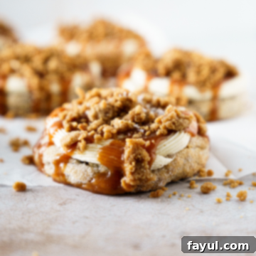 Caramel Banana Bread Cookies - A perfectly baked and frosted cookie
