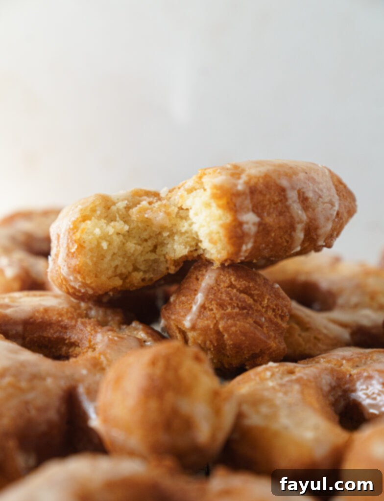 Stacked Buttermilk Old Fashioned Donuts