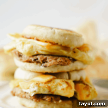 English Muffin Breakfast Sandwich