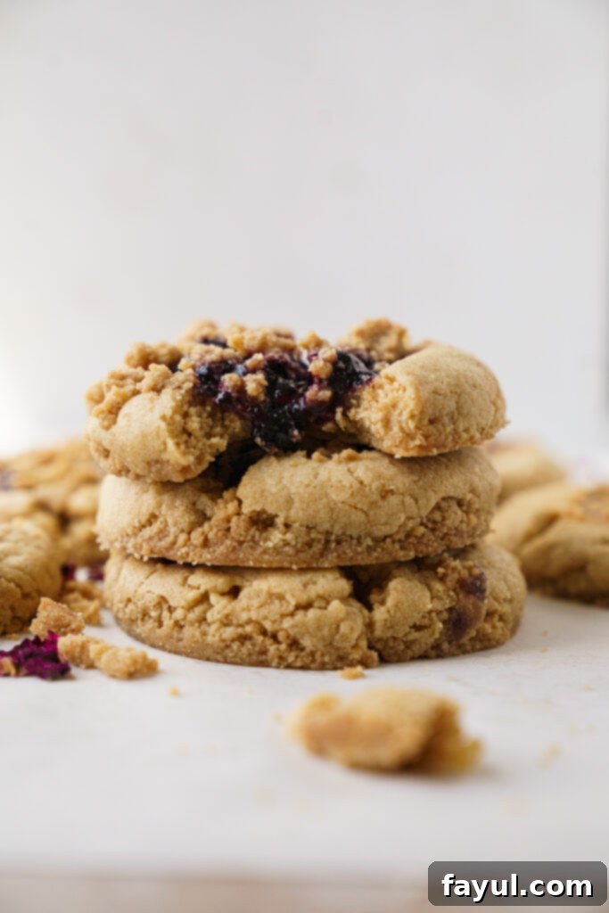 Ingredients for browned butter blueberry cookies laid out on a table