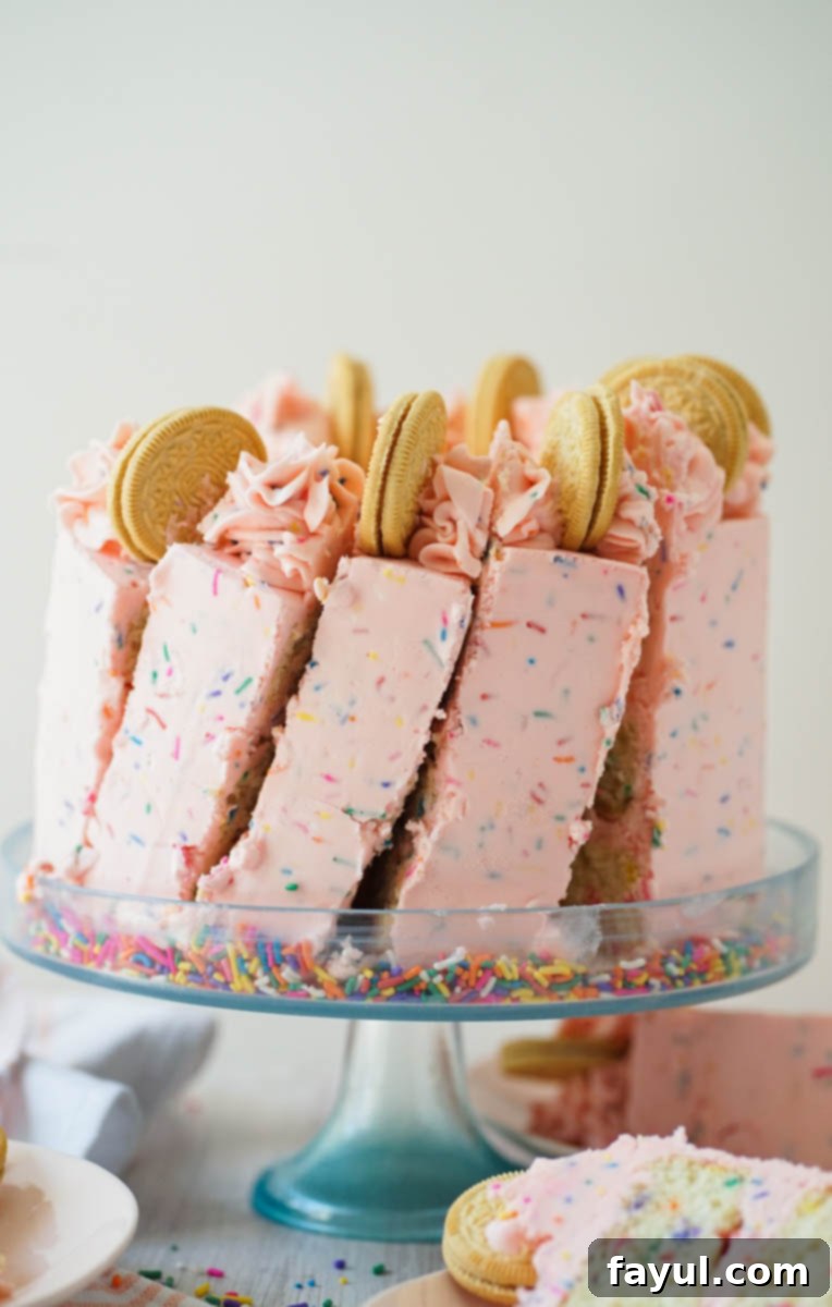 Golden Oreo Birthday Cake whole