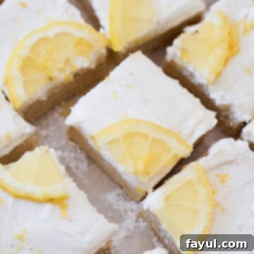Lemon Cookie Bars with Cream Cheese Frosting