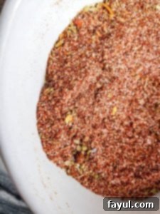 Homemade Taco Seasoning perfectly mixed in a white bowl.