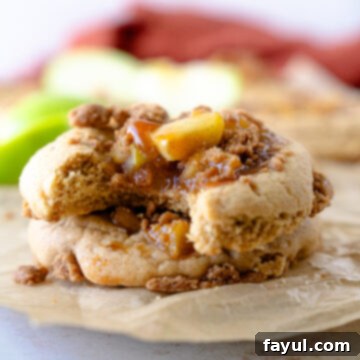 apple crumb cookies