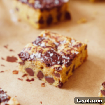 Pumpkin Chocolate Chip Blondies - a perfect fall dessert