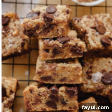 Dark Chocolate Toffee Blondies