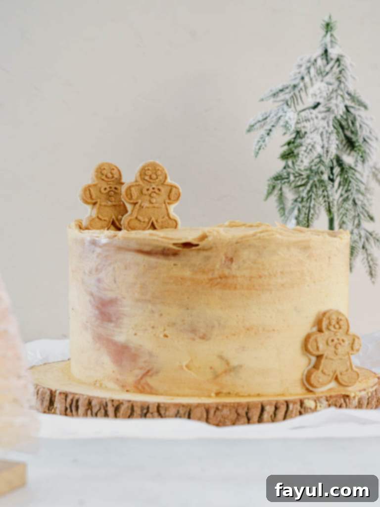 caramel gingerbread cake