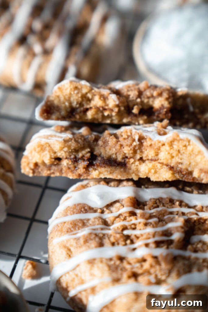 Ingredients for Coffee Cake Cookies laid out on a kitchen counter
