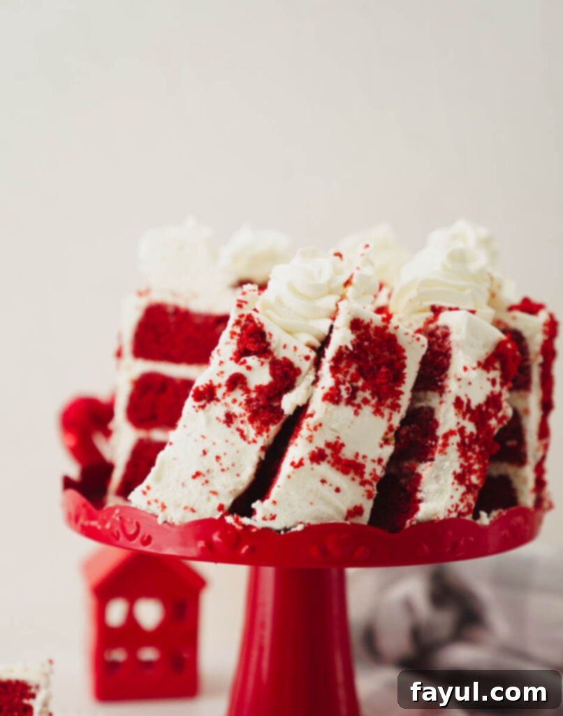 Red Velvet cake layers cooling on a wire rack