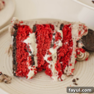 Oreo Red Velvet Cake